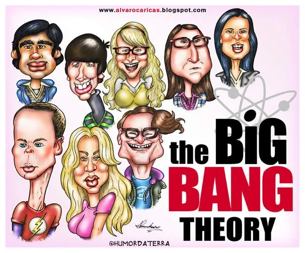 Caricatura The Big Bang Theory | Humor da Terra