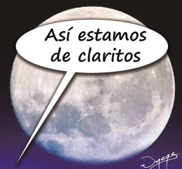 Caricatura de Uncas) Luna llena