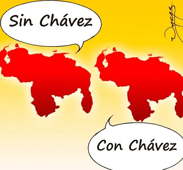 Caricatura de Uncas) El Mapa de Venezuela