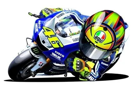 Caricatura valentino rossi ducati - Imagui