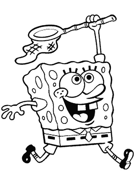 Caricaturas en blanco y negro de bob esponja - Imagui