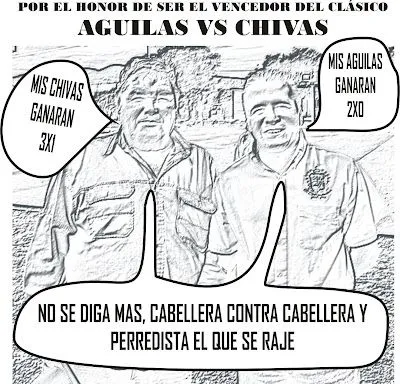 CARICATURAS: POR EL HONOR DE VENCER AMERICA VS CHIVAS