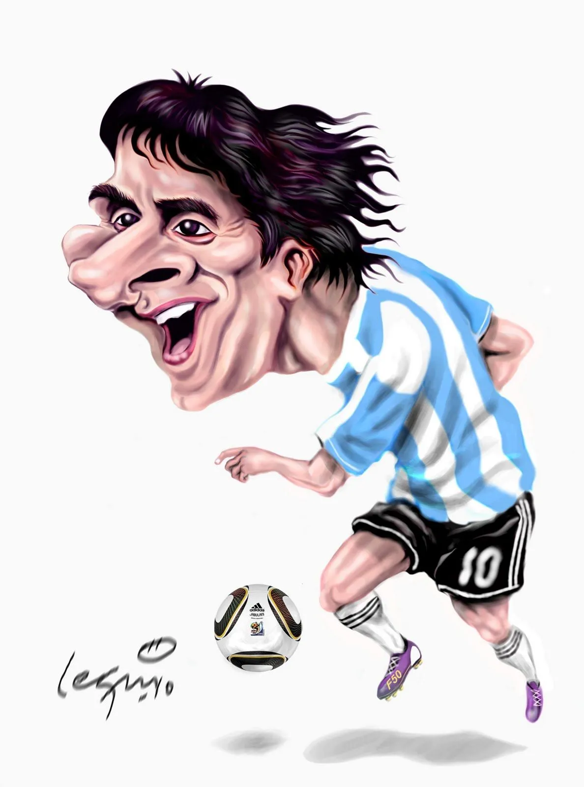 Caricaturas de Lequi Sebas: Otro Messi