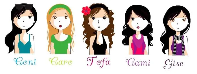 caricaturas de mis mejores amigas. hechas por mi ;) | Little me ...