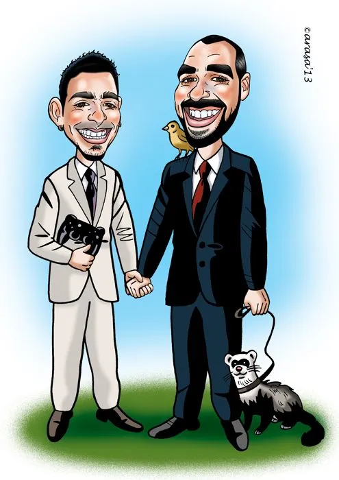 Caricaturas personalizadas invitaciones de boda | Caricaturas ...