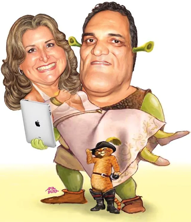 Caricaturas – Rozilane e Eduardo – Bodas de Prata | BLOG DO ...