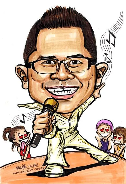 Caricature theme - Singer | Flickr - Photo Sharing!