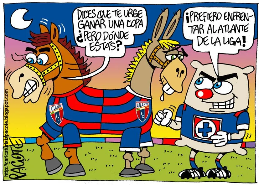 CARICATURISTA PACOTE: ATLANTE VS. CRUZ AZUL POR LA COPA