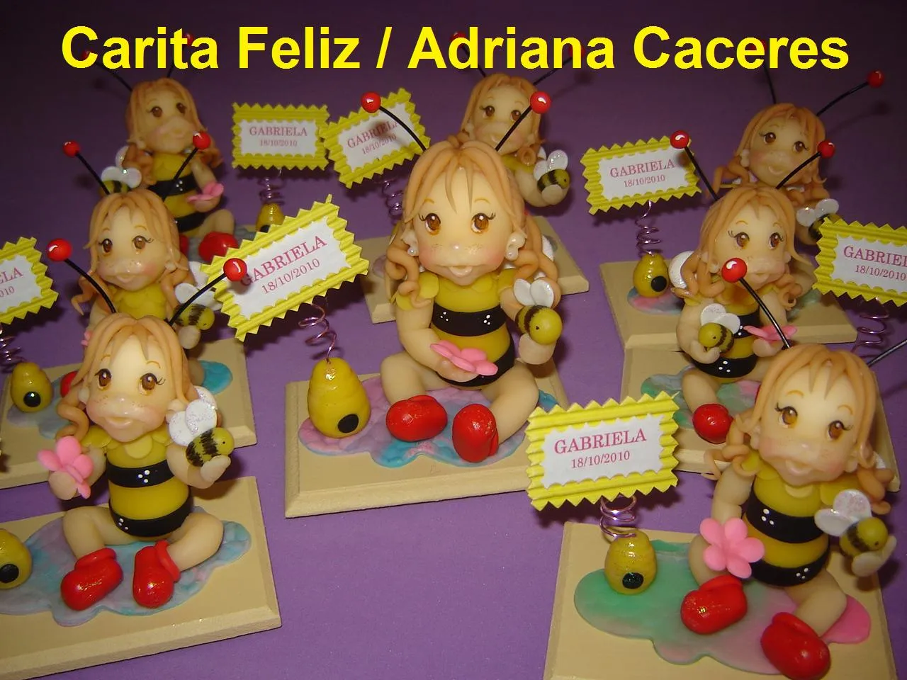 Carita Feliz / Adriana Caceres: SOUVENIR NIÑA CON DISFRAZ DE ABEJA ...