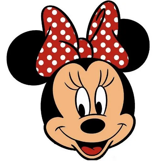 Carita de Minnie para imprimir - Imagui