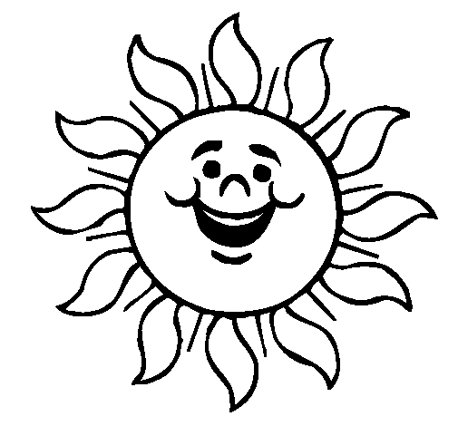 Dibujo del sol para niños - Imagui