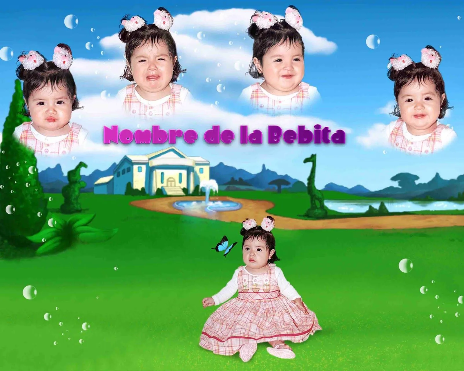 Caritas para bebes - Plantillas para photoshop 2016