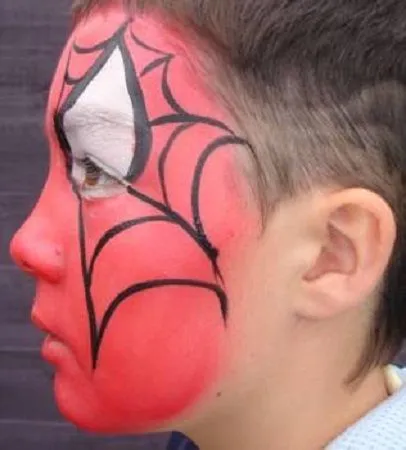 Caritas pintadas hombre araña - Imagui