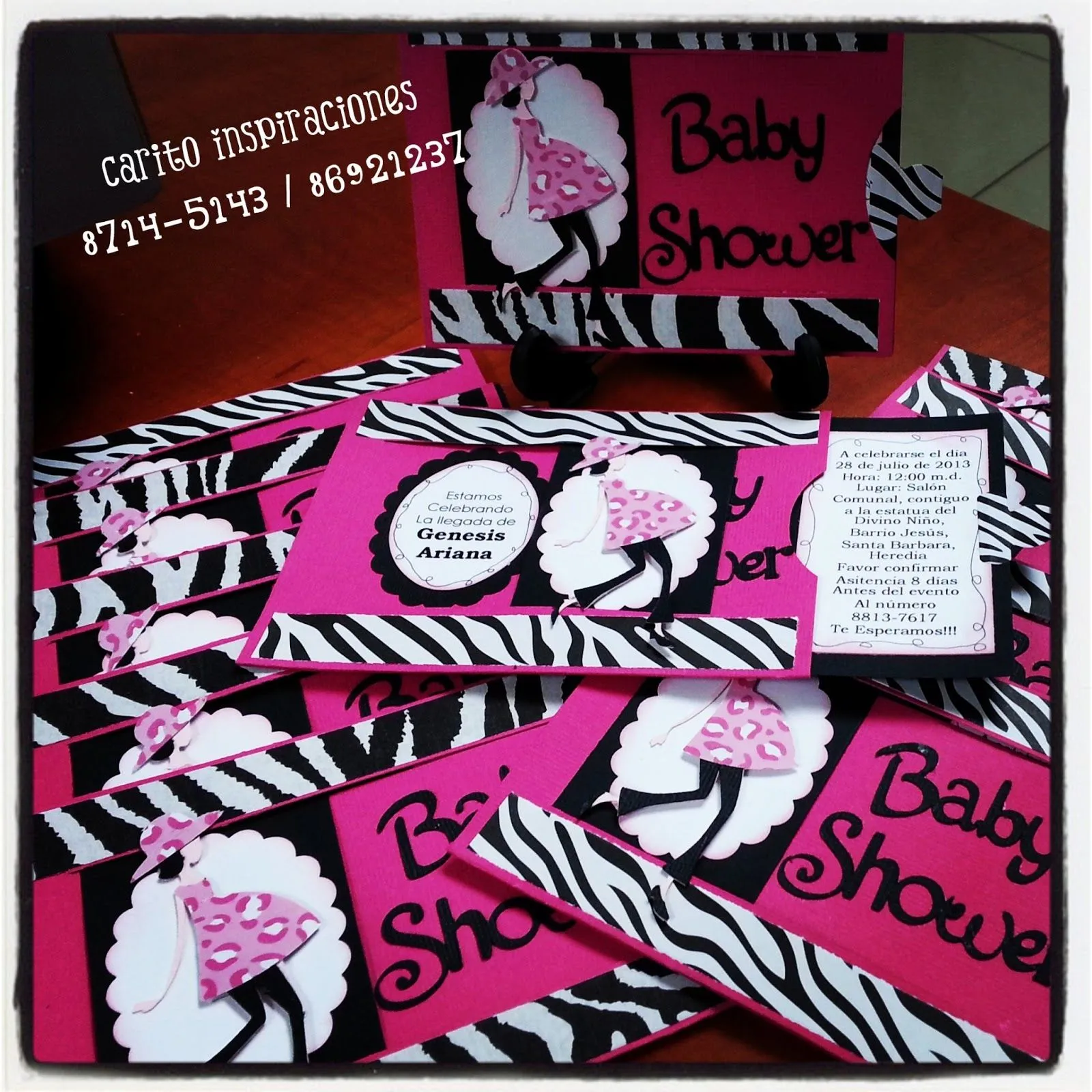 Carito Inspiraciones: Baby Shower Animal Print en puerta!!!