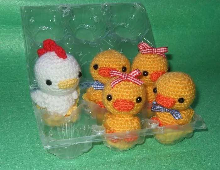 Carmen Atelier: ♥ Gallina y Pollitos Amigurumi - Amigurumi ...