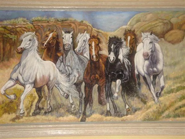 Carmen Heras. Pintura al Óleo y Pastel. CABALLOS