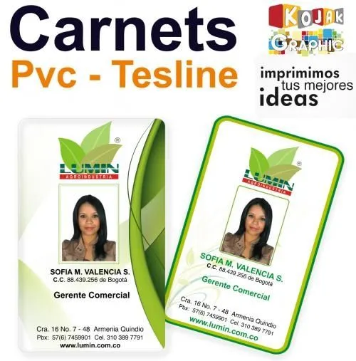 Carnets teslin y pvc - Bogotá, Colombia - Otros Servicios