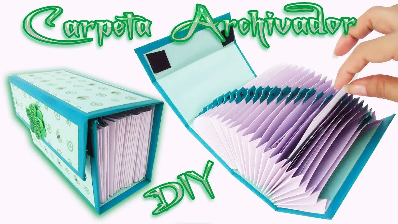 Carpeta Archivadora Scrapbook carft Diy / Folder o Caja archivador - YouTube