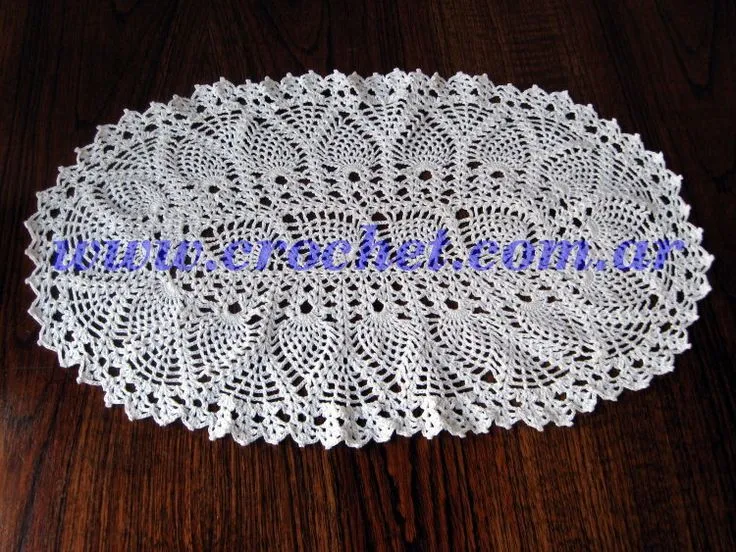 Carpeta Ovalada | CROCHET DOILIES AND RUNNERS | Pinterest | Tejido ...