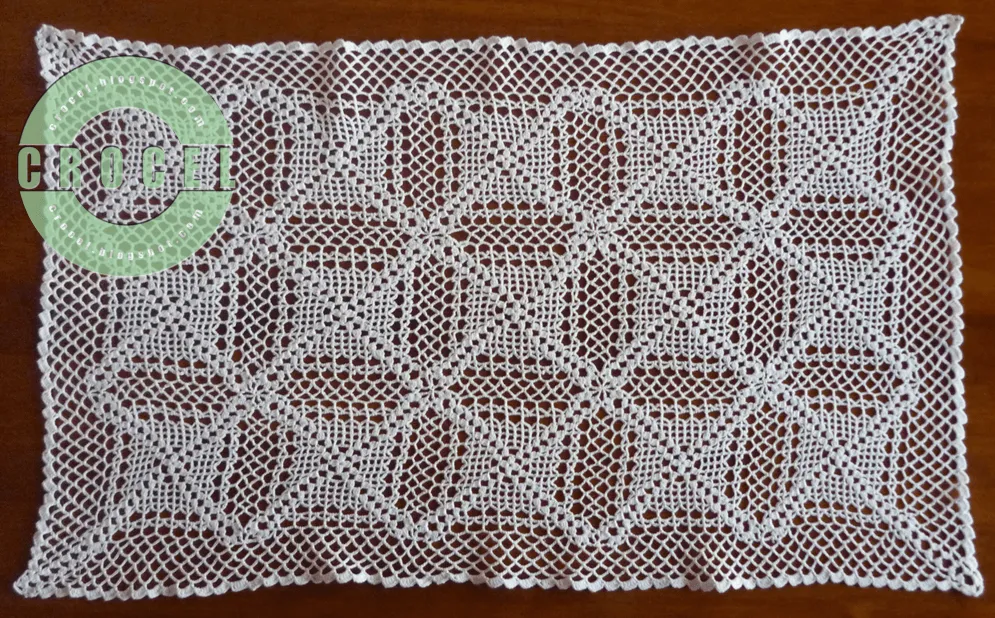 Carpetas rectangulares tejidas a crochet - Imagui