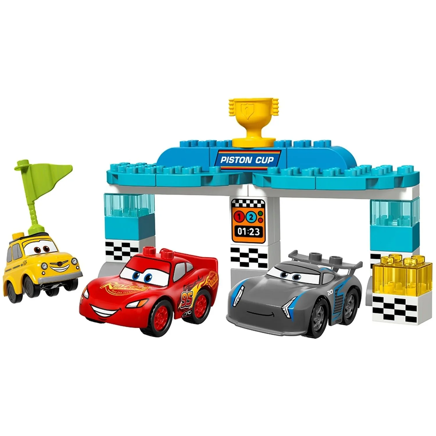 Carrera de la Copa Pistón 10857 | Disney™ | Oficial LEGO® Shop MX