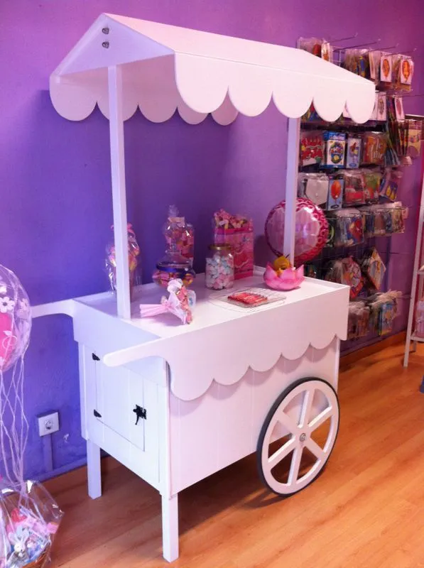 Carrito de madera para los candy bar | Artesanía mexicana | Pinterest