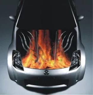 Carros que dejan huella: Diseño con fuego