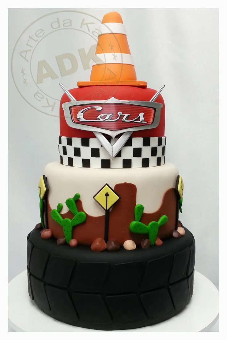 Cars cake | Bizcochos Niños | Pinterest