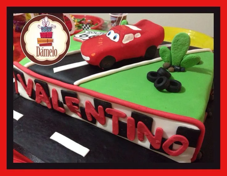 Cars!!!! Torta rectangular (35x25 cms) de naranja rellena con ...