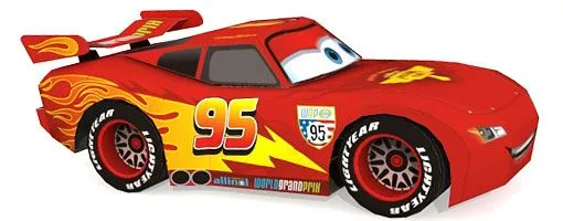 cars unverse] lightning McQueen - DePapercraftBlog