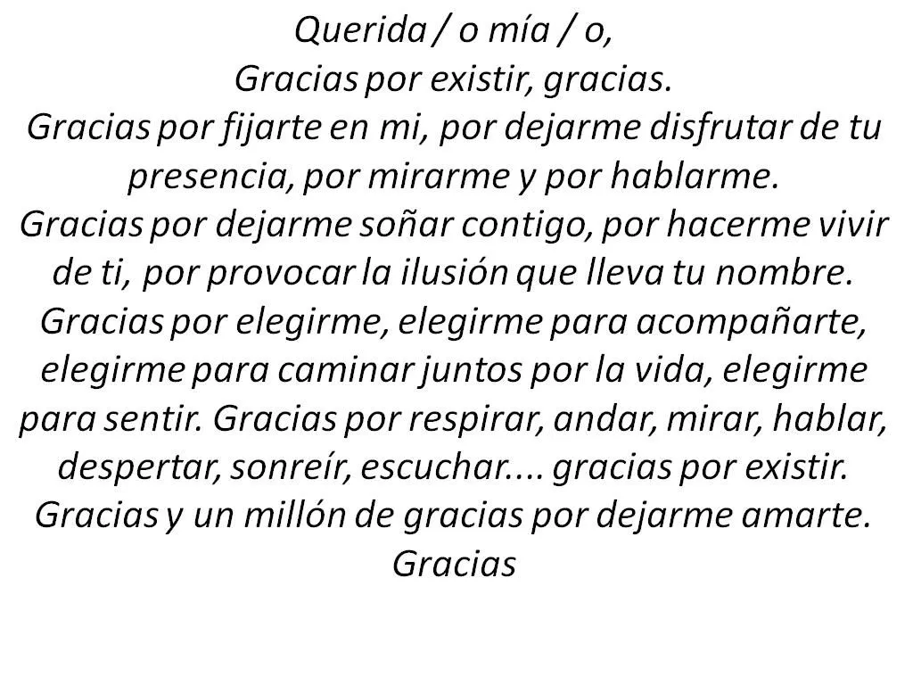 Carta de amor: Gracias : Amor Poemas Frases Cartas