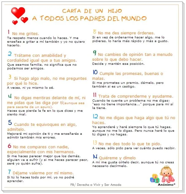 Carta del bebé por nacer - Imagui