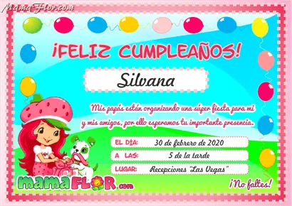 Cumpleaños de rosita fresita princesa - Imagui