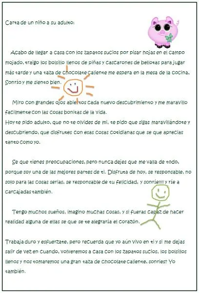 Una carta para mi hijo - Imagui