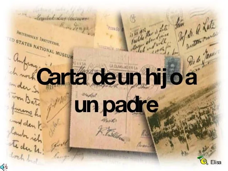 Carta De Un Hijo A Un Padre