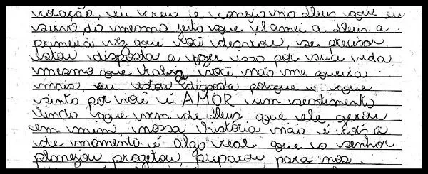 Carta para enamorado preso - Imagui