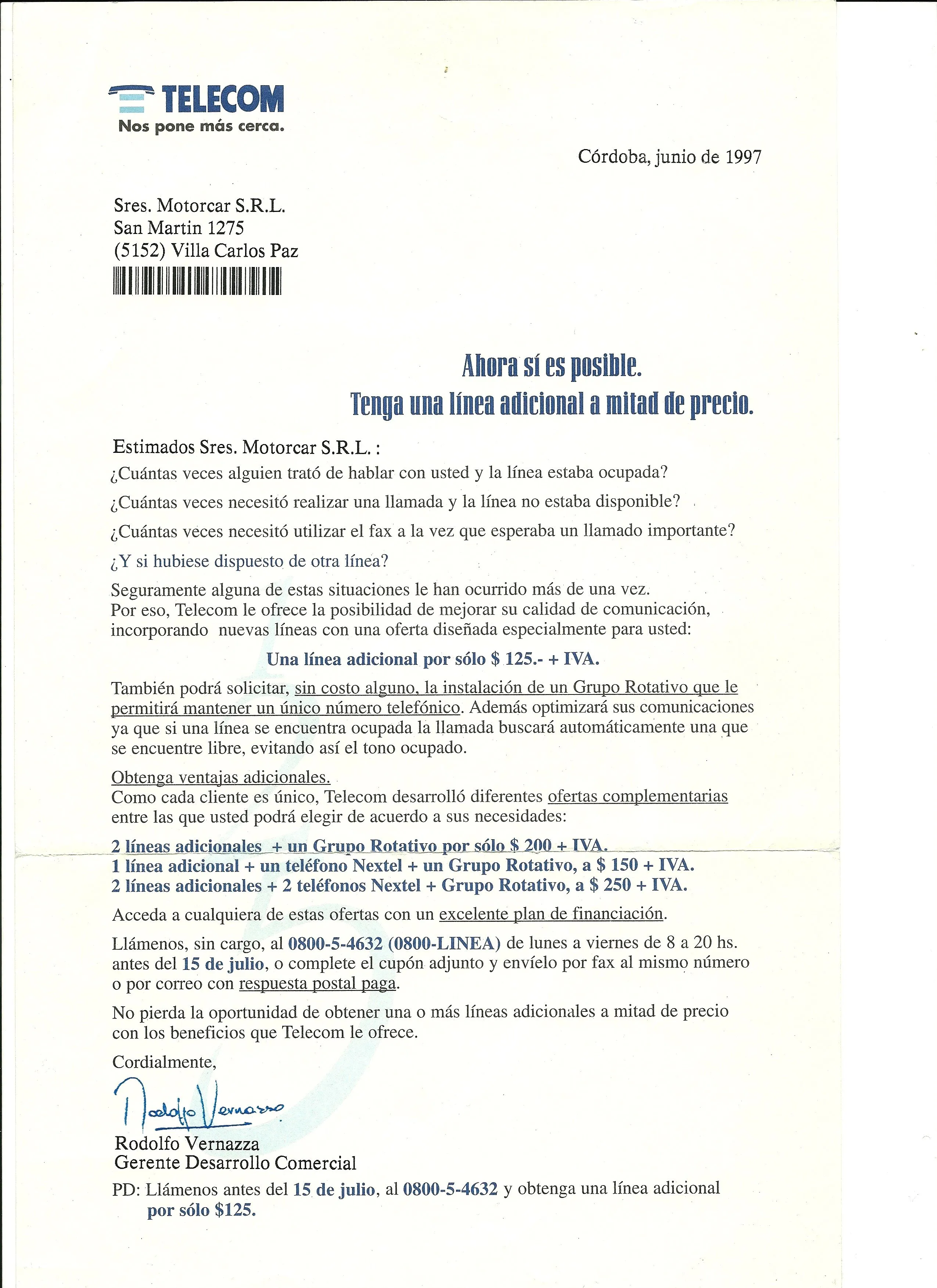 Carta publicitaria ejemplos - Imagui