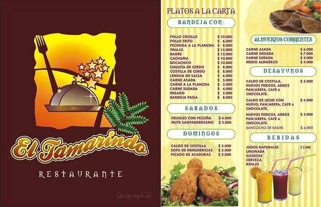 CARTA RESTAURANTE EL TAMARINDO | Flickr - Photo Sharing!