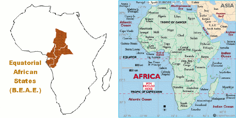 Cartamoneta dal Mondo F.lli Pettinaro: Stati dell'Africa Equatoriale