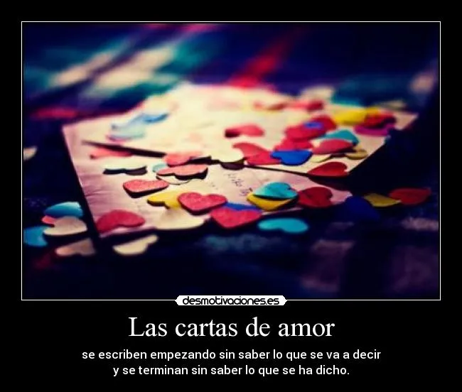 Las cartas de amor | Desmotivaciones