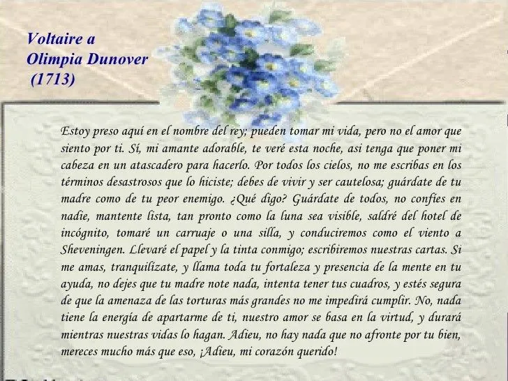 Cartas de amor de famosos en la historia