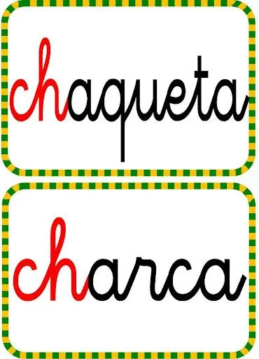 ficha infantil: FICHAS DE ORTOGRAFÍA LETRA CH