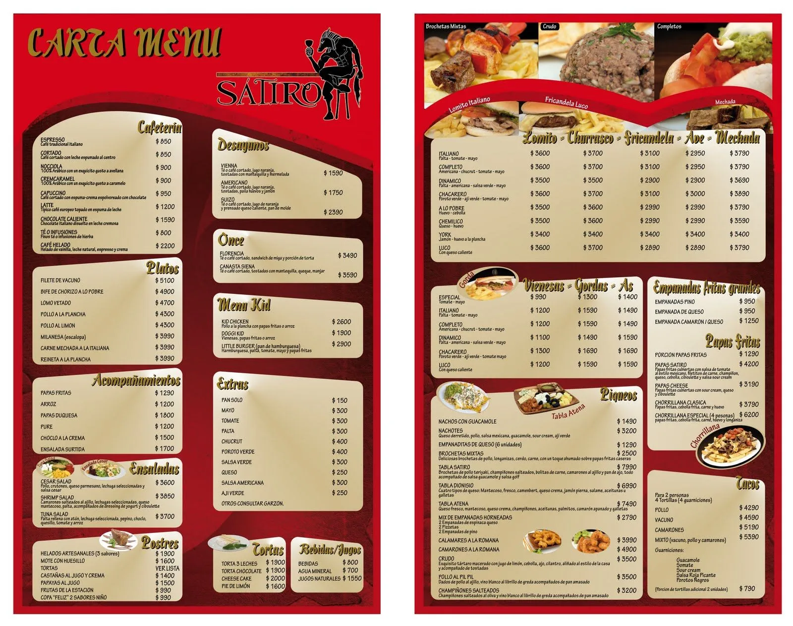 CARTAS DE MENU - Imagui