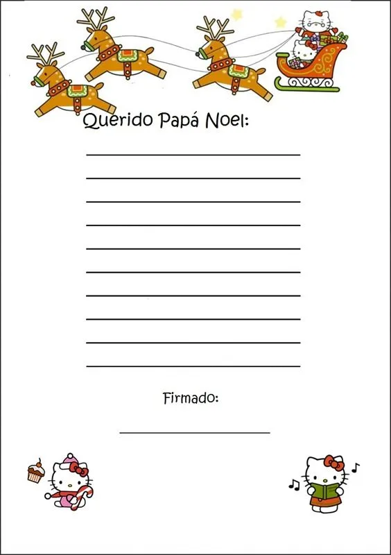 Cartas a Papá Noel para imprimir, ejemplos de Cartas a Papá Noel ...