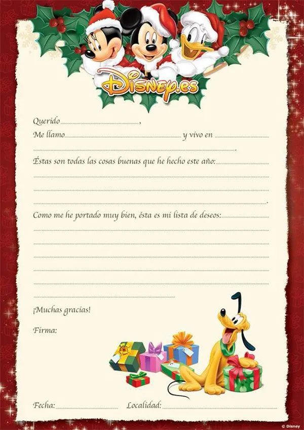 Cartas a Papá Noel, 5 plantillas para imprimir gratis