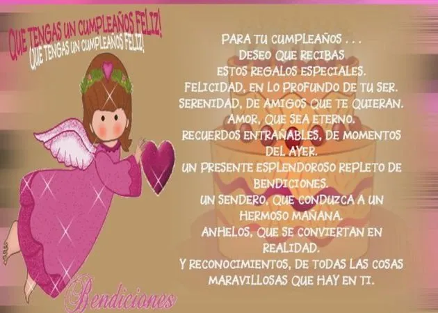 Tarjetas de cumpleaños con mensajes cristianos para quinceañeras ...