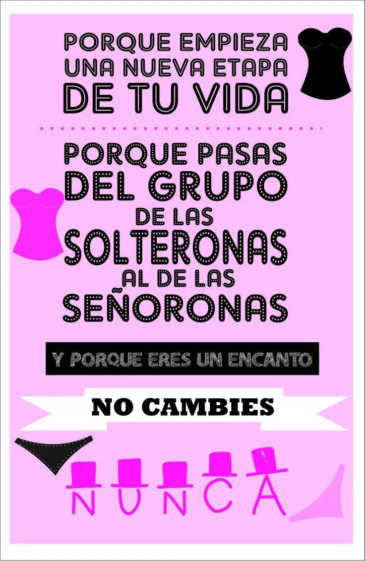 cartel despedida de soltera | Frases | Pinterest