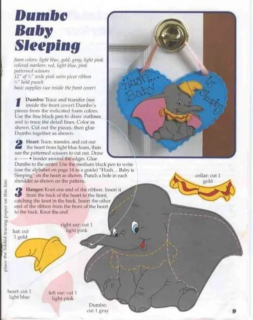 Cartel Dumbo Baby | Todo en GOMA EVA