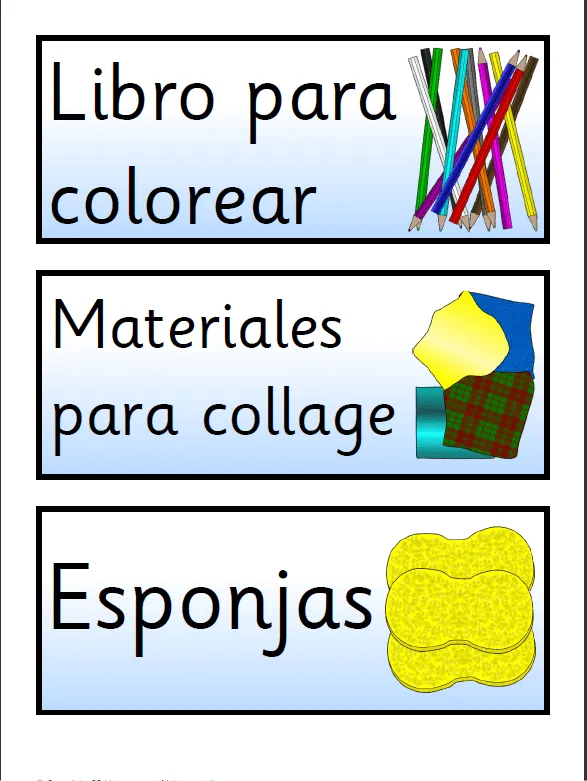 Material de Isaac para Educacion Especial: LETREROS PARA IMPRIMIR