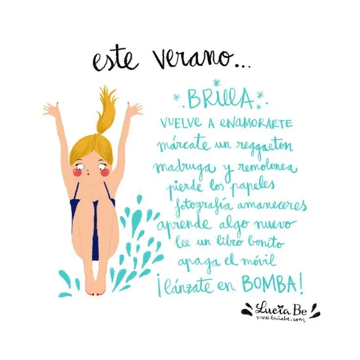 Carteles de “Bienvenido Verano” con frases para compartir y ...